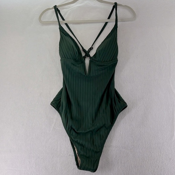 Shade & Shore Other - NWOT Shade & Shore One Piece Bikini Swimsuit Green Womens Size M